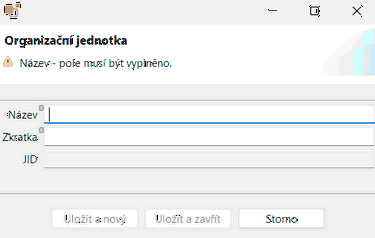 organizacni jednotka